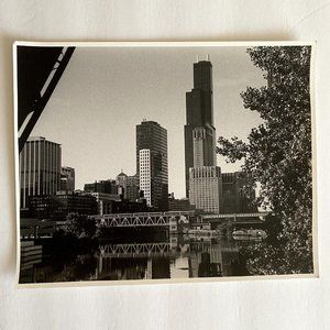 c1970 Original Cityscape Black White Photograph Steven Willhite Glen Ellen IL
